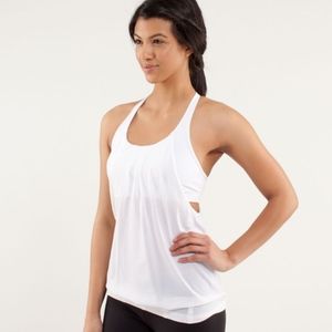 Lululemon Practice Freely tank white sz 4